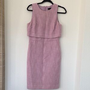 J. Crew Textured Lavender Midi Dress